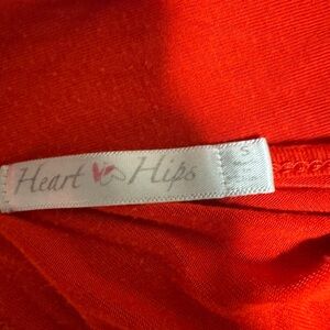 Heart Hips Vibrant Red Top